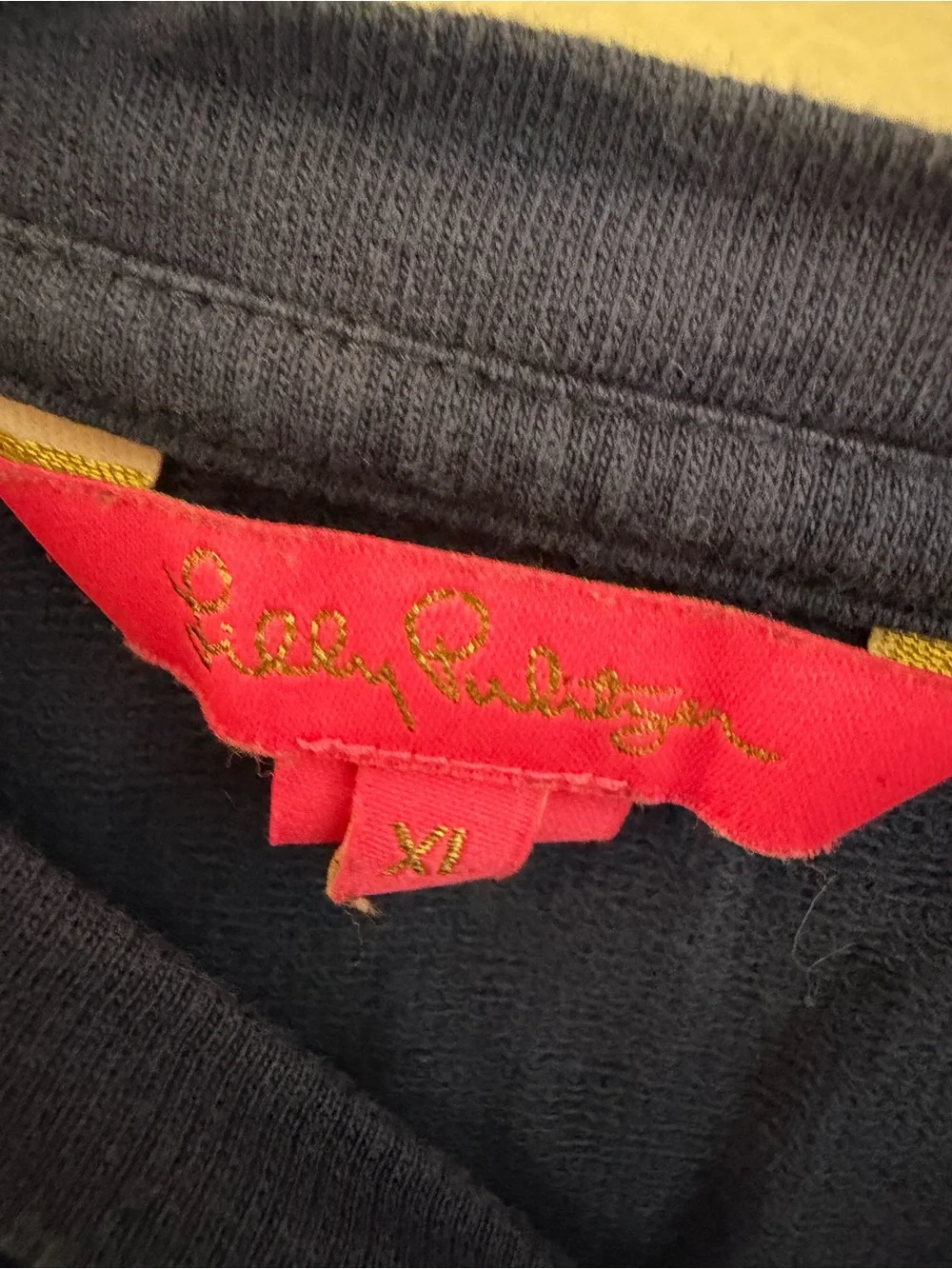 Lilly Pulitzer Good Vibes Pull Over Navy XL